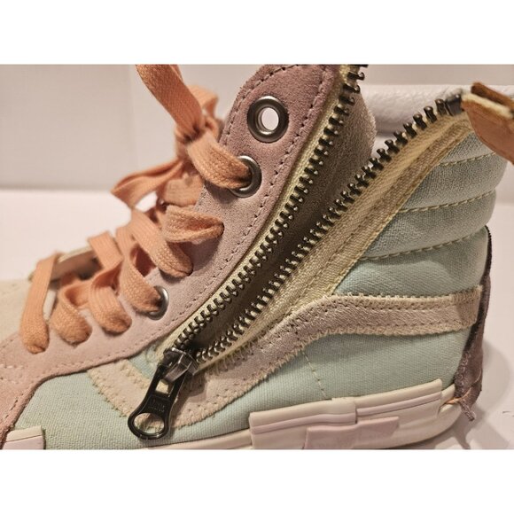 Vans Sk8-Hi Reissue CAP Pastel Shoes Color Block High Top Zip Womens 6 Men 4.5 - Picture 10 of 13